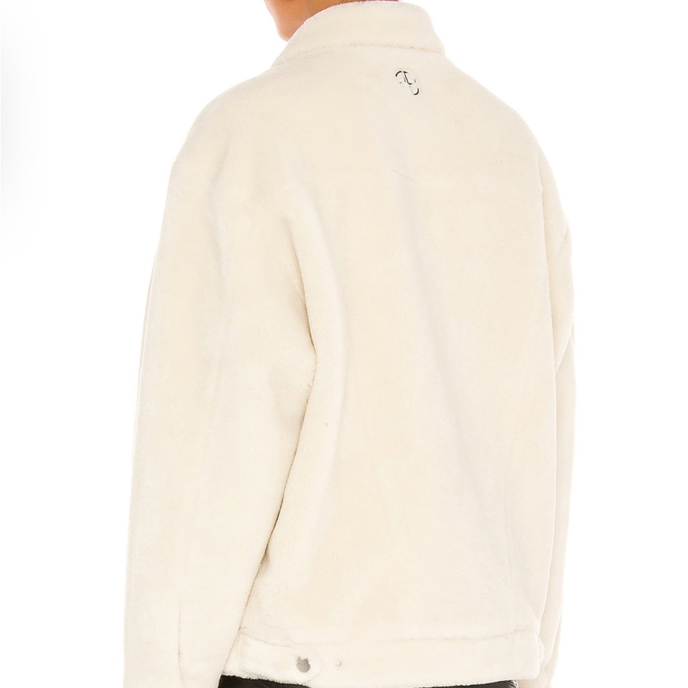 Anine Bing Rory Faux Sherpa Jacket Cream - Picture 3 of 4